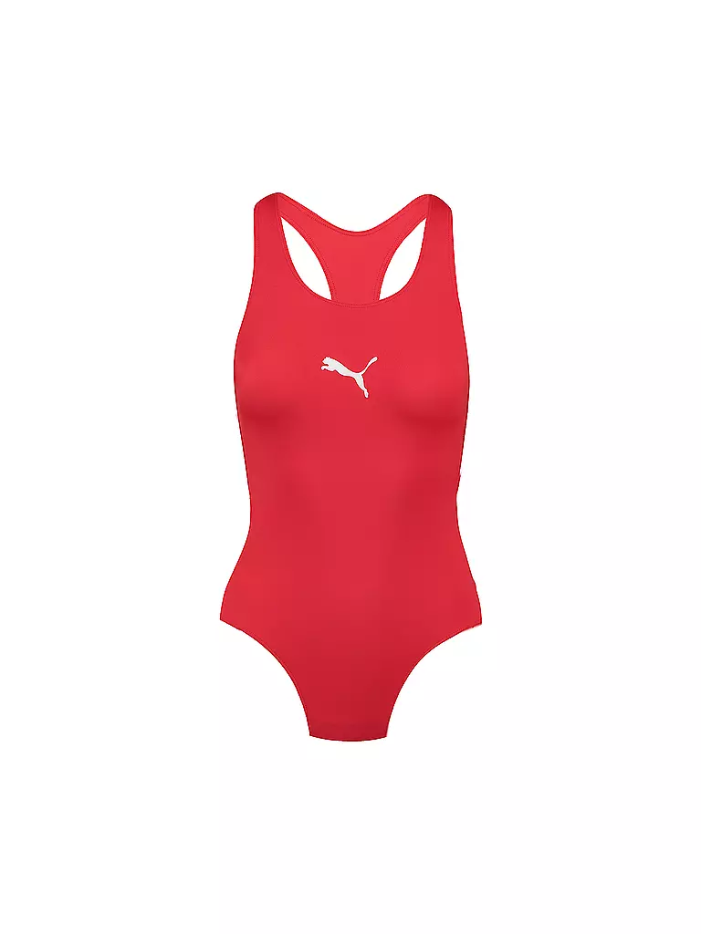 PUMA | Damen Badeanzug Racerback | rot