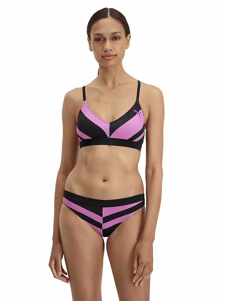 PUMA | Damen Bikinihose Heritage Stripe | pink