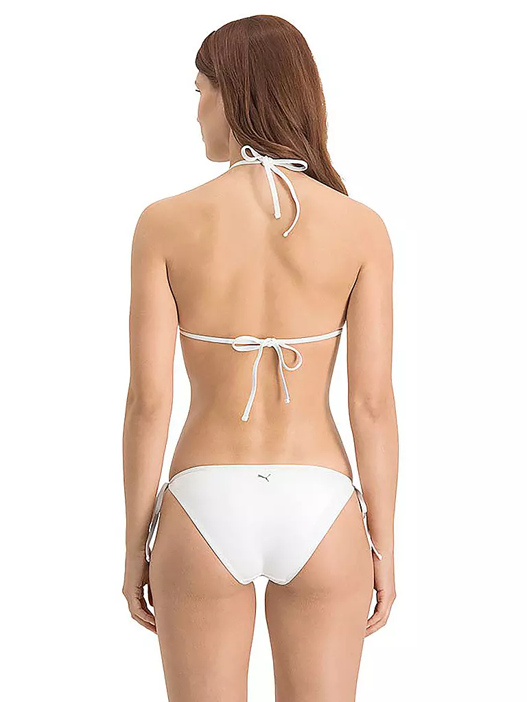 PUMA | Damen Bikinihose mit seitlicher Schnürung | weiss