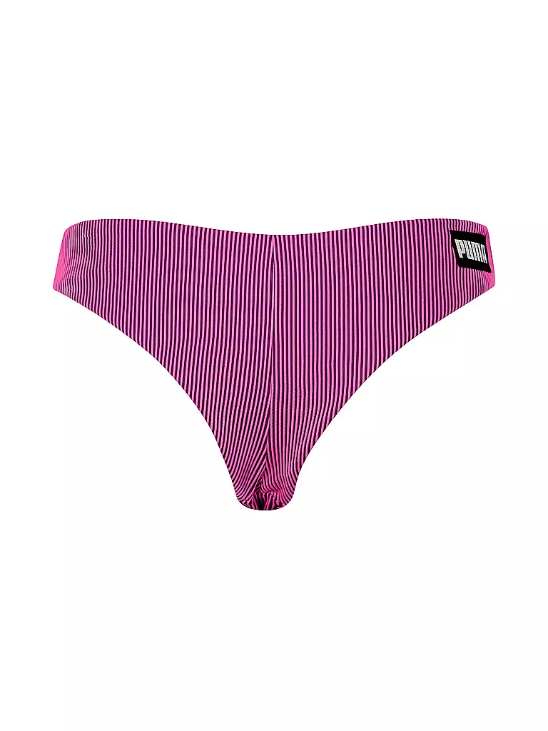 PUMA | Damen Bikinihose Ribbed Brazilian | pink