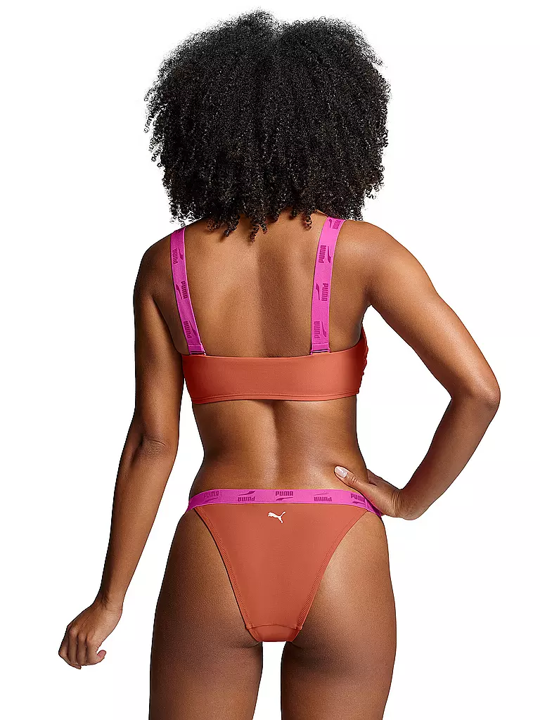 PUMA | Damen Bikinioberteil Swim Colourblock | pink