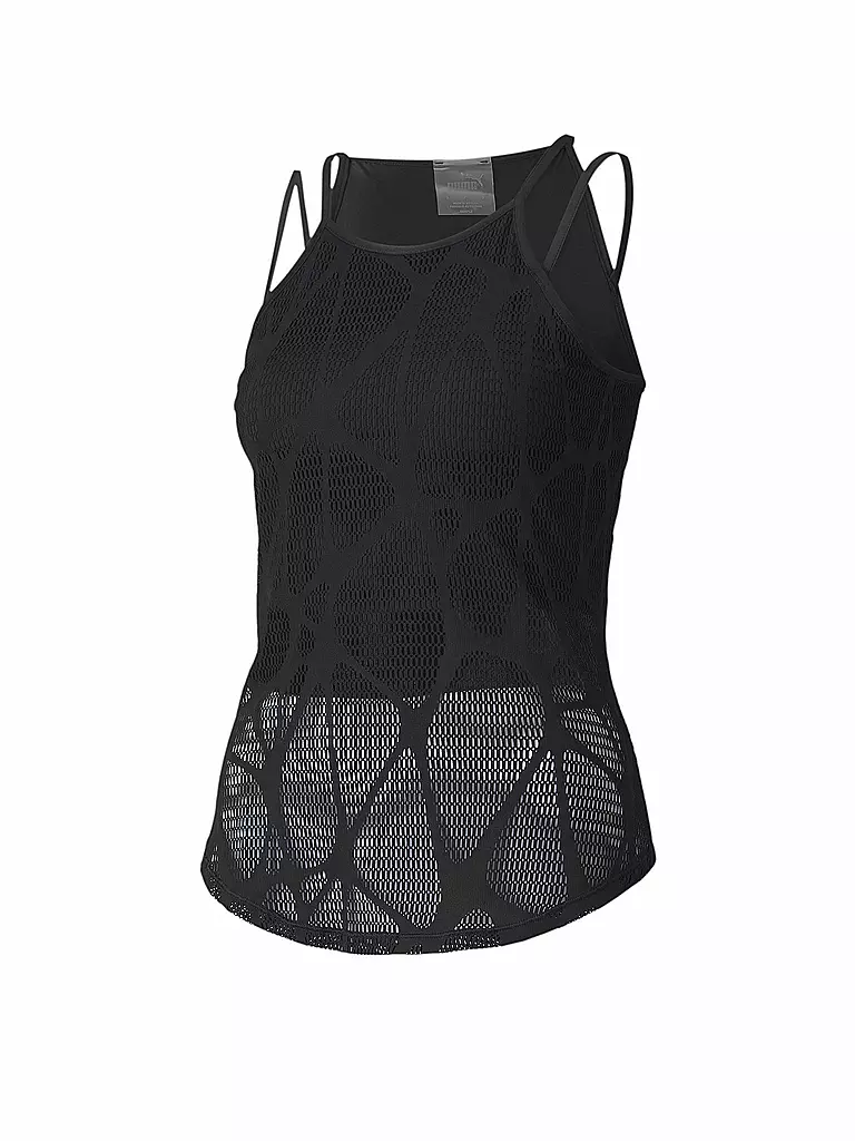 PUMA | Damen Fitness-Tank Studio Strappy Lace | schwarz