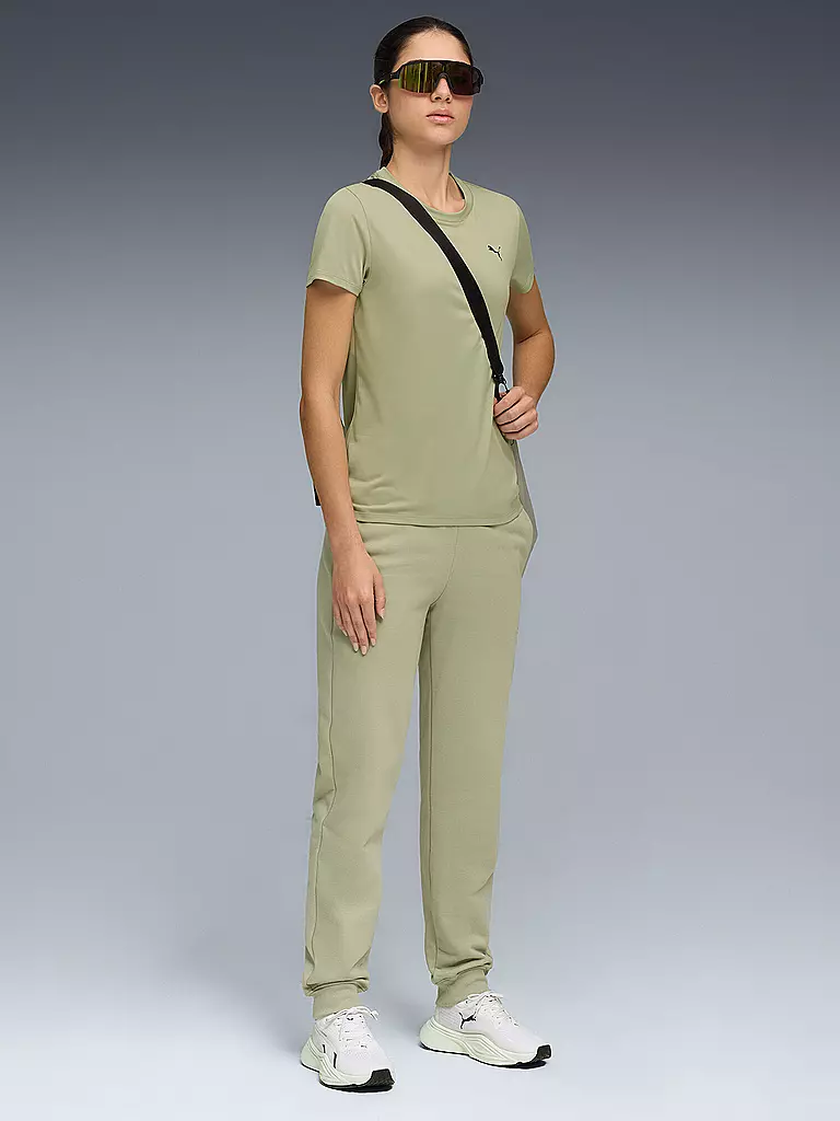 PUMA | Damen Fitnessshirt Essential Crew | hellgrün