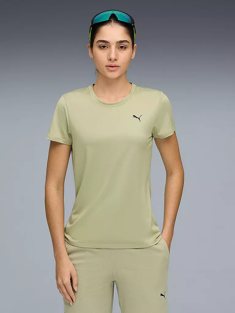 PUMA | Damen Fitnessshirt Essential Crew | hellgrün