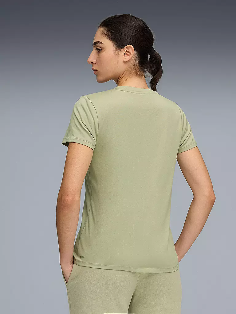 PUMA | Damen Fitnessshirt Essential Crew | hellgrün