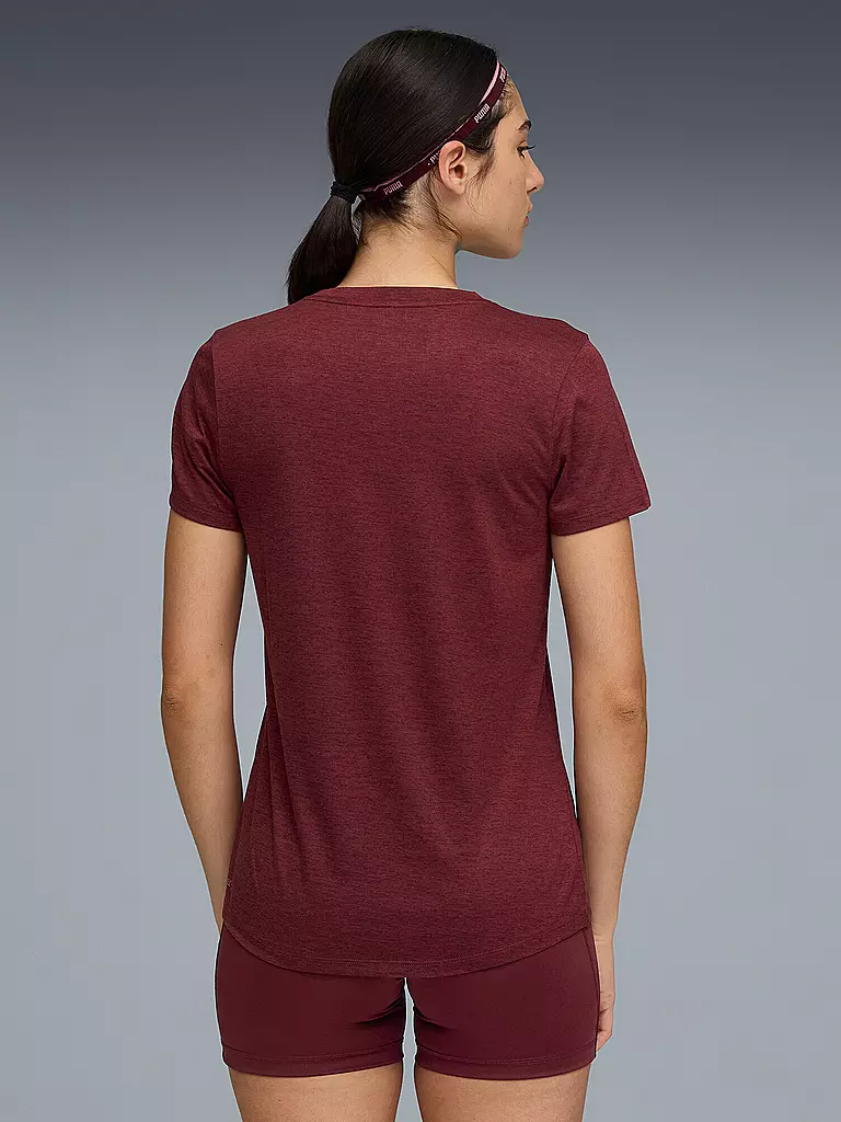 PUMA | Damen Fitnessshirt Essential Heather | beere
