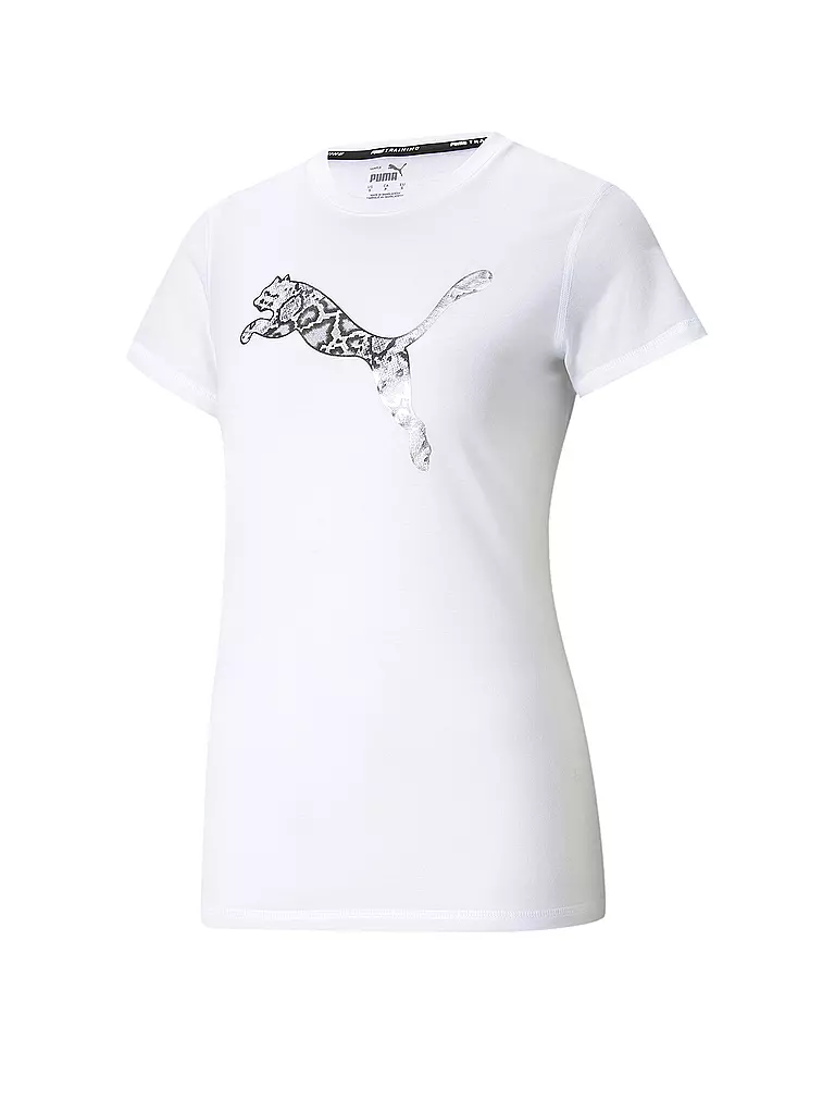 PUMA | Damen Fitnessshirt Performance Branded | weiß