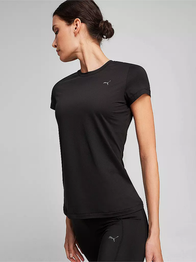 PUMA | Damen Fitnessshirt Studio Sheer Fashion | schwarz