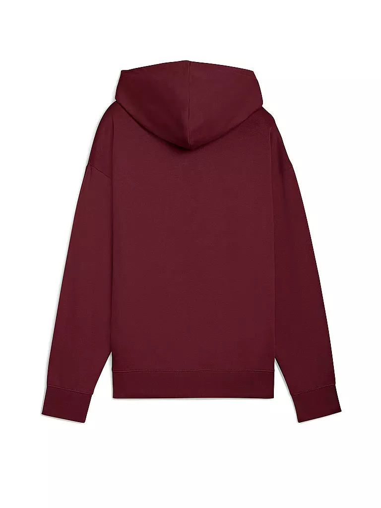 PUMA | Damen Hoodie Elevated Comfort | dunkelrot