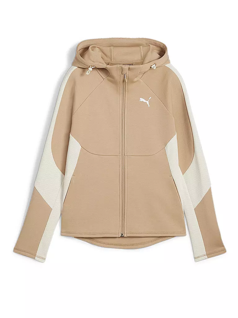 PUMA | Damen Kapuzenjacke Evostripe | camel