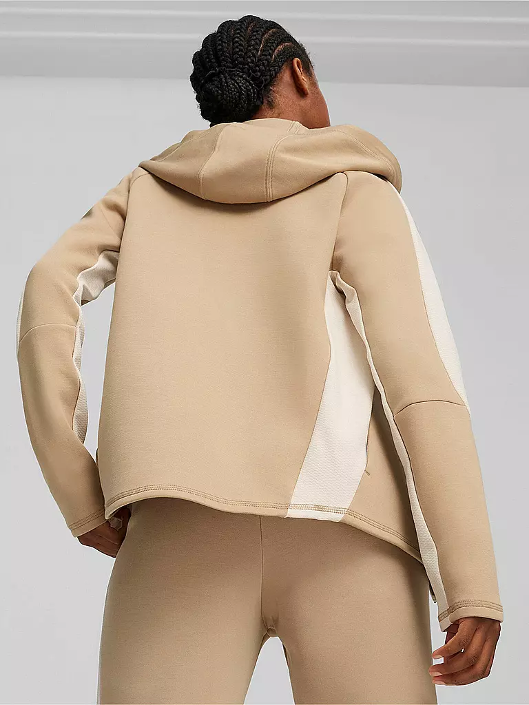 PUMA | Damen Kapuzenjacke Evostripe | camel