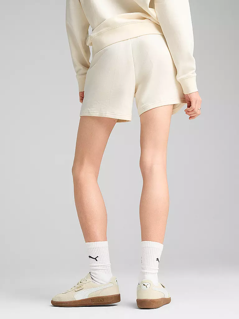 PUMA | Damen Short Elevated Mid-Rise 5inch | creme
