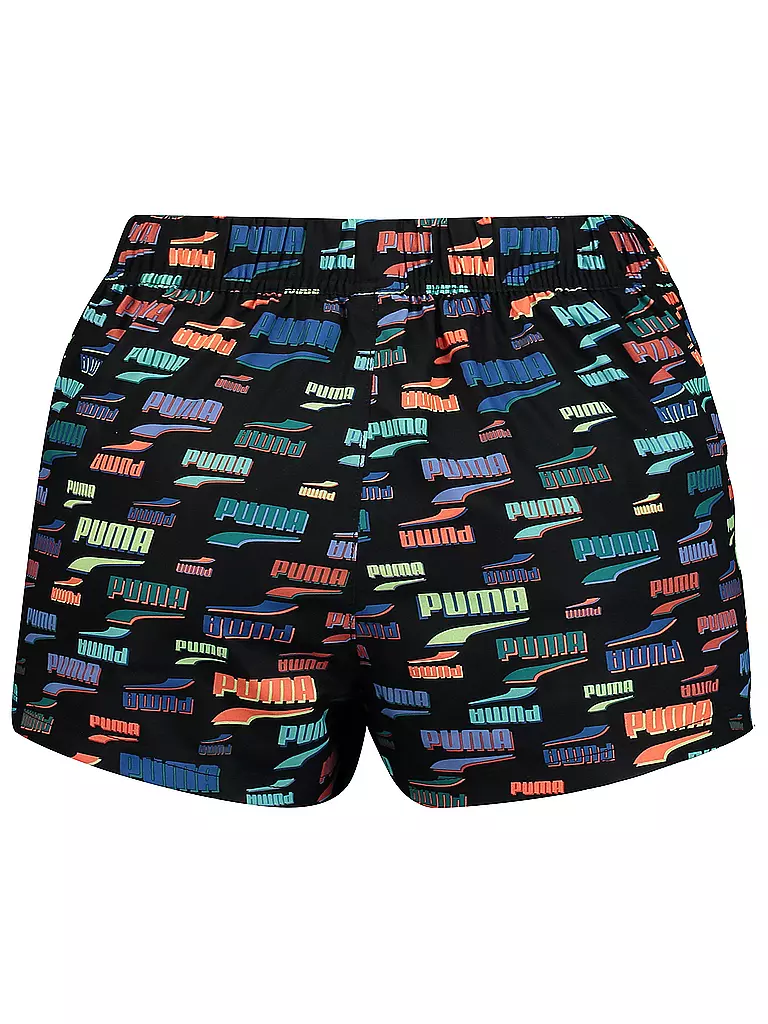 PUMA | Damen Short High Waist Printed | schwarz