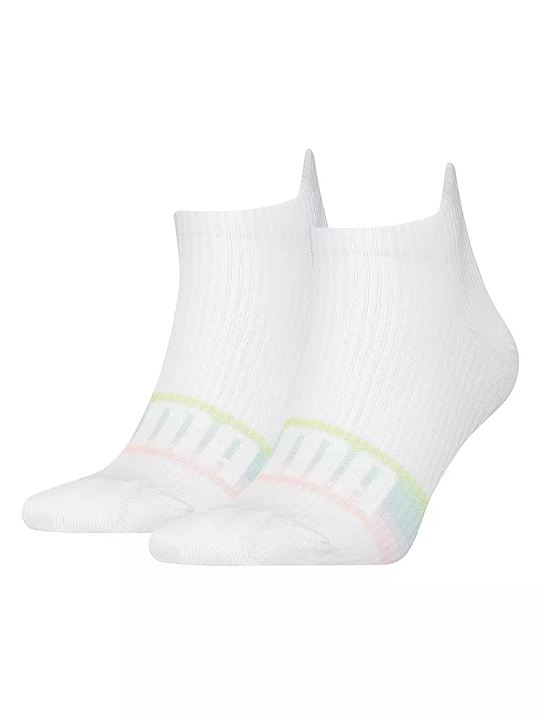 PUMA | Damen Sneakersocken Logo 2er Pack | weiß