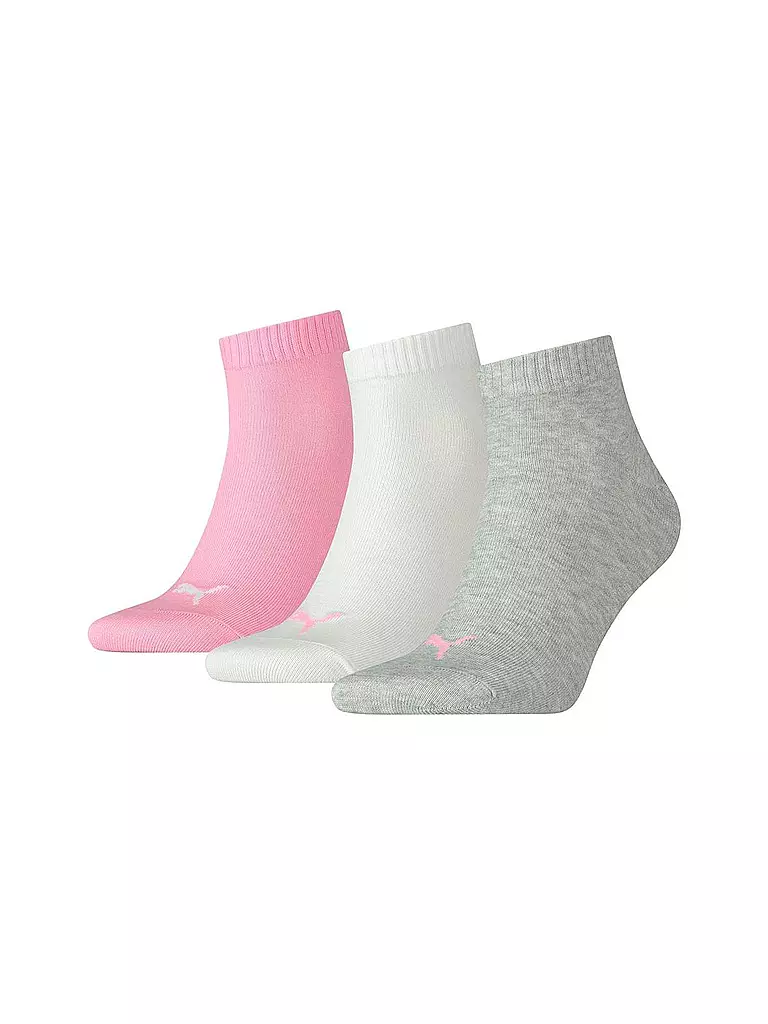 PUMA | Damen Socken Quarter 3er Pkg.  | rosa
