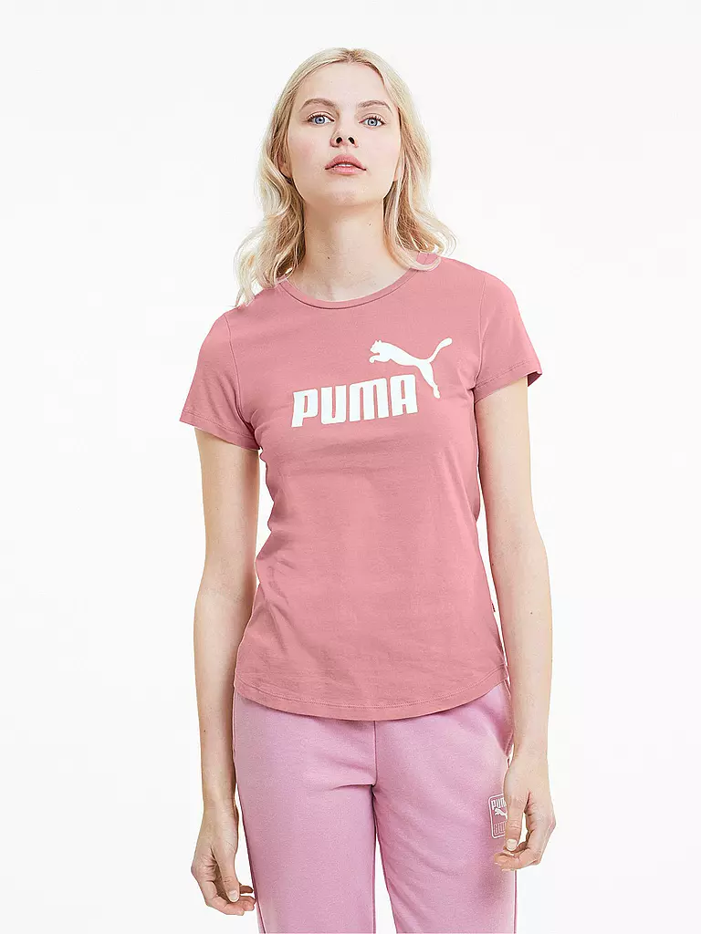 PUMA | Damen T-Shirt Essentials Logo | rosa