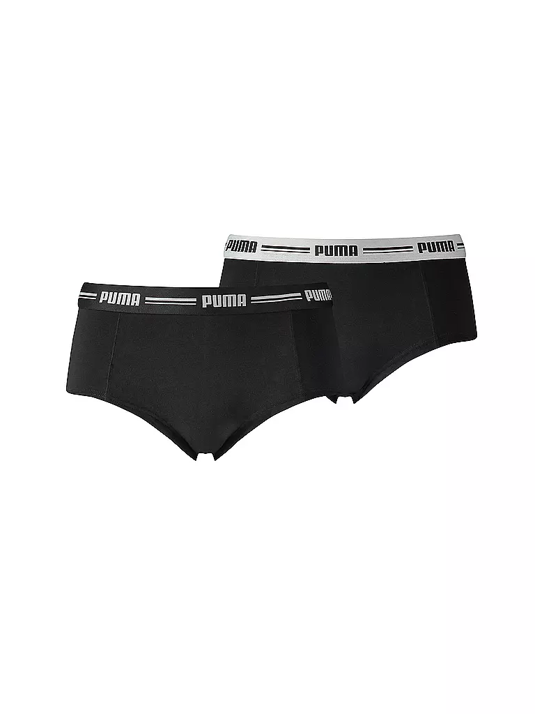 PUMA | Damen Unterhosen Mini Short 2er Pkg. | schwarz