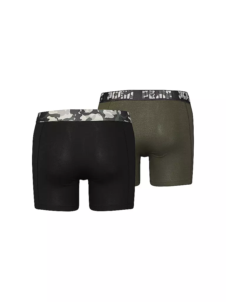 PUMA | Herren Boxer Short Print 2er Pkg. | olive