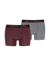 PUMA | Herren Boxershort Everyday Basic 2er Pkg. | dunkelrot