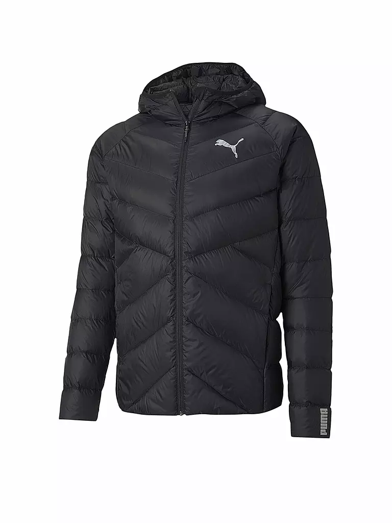 PUMA | Herren Daunenjacke PWRWarm packLITE mit Kapuze | schwarz