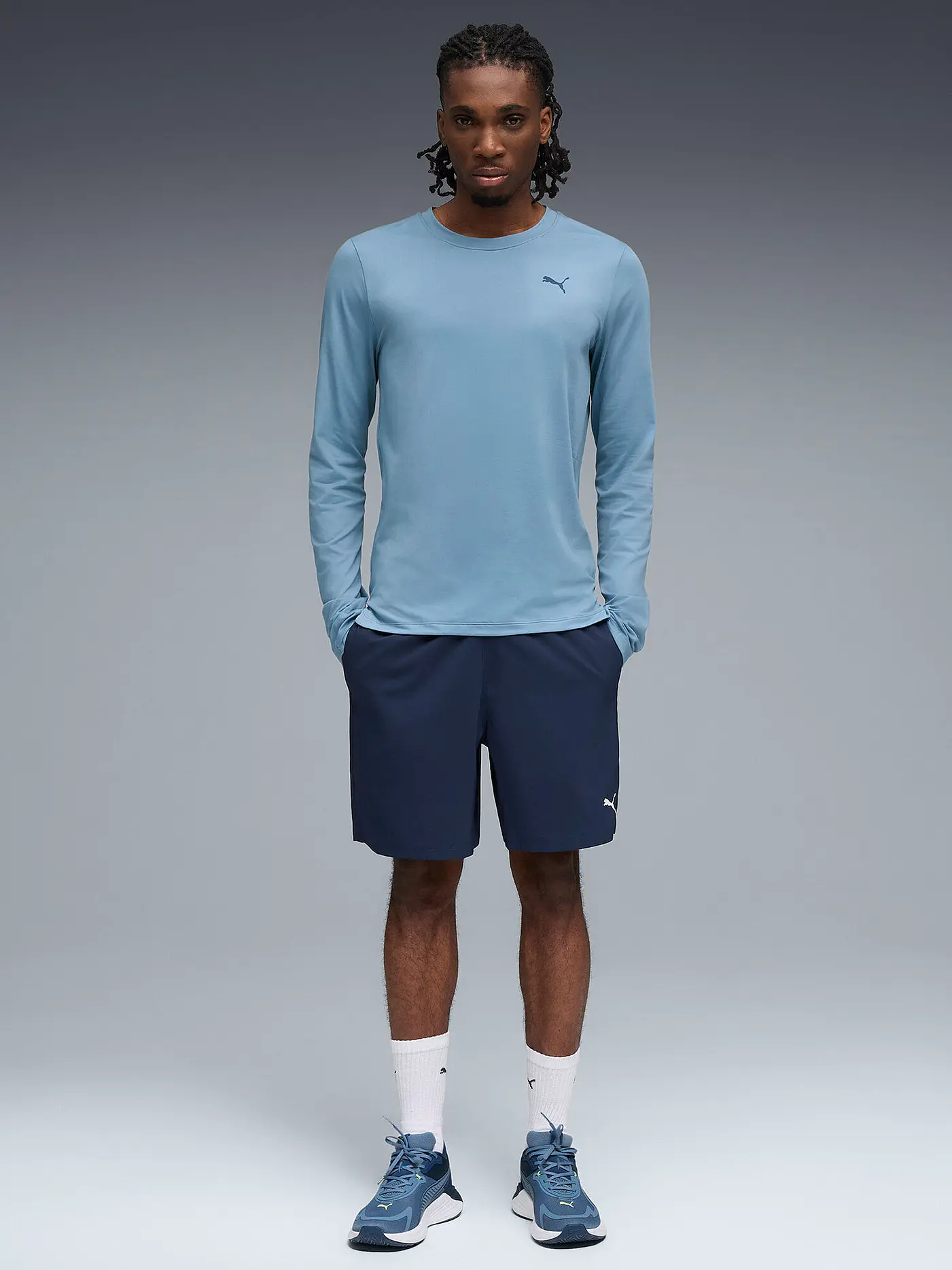 PUMA | Herren Fitnessshirt CLOUDSPUN  | hellblau
