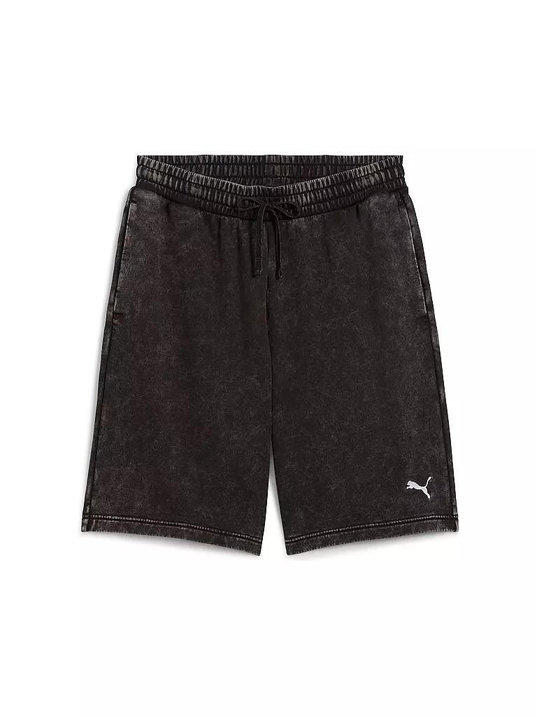 PUMA | Herren Short ESS ELEVATED Relaxed Wash  | schwarz
