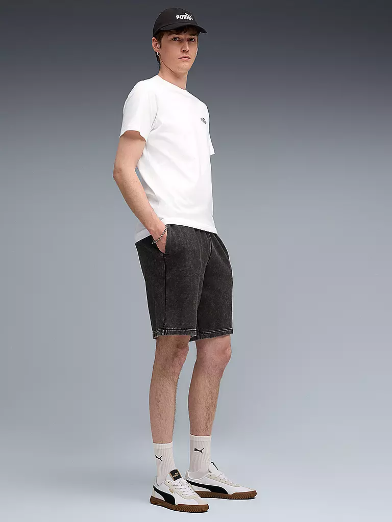 PUMA | Herren Short ESS ELEVATED Relaxed Wash  | schwarz