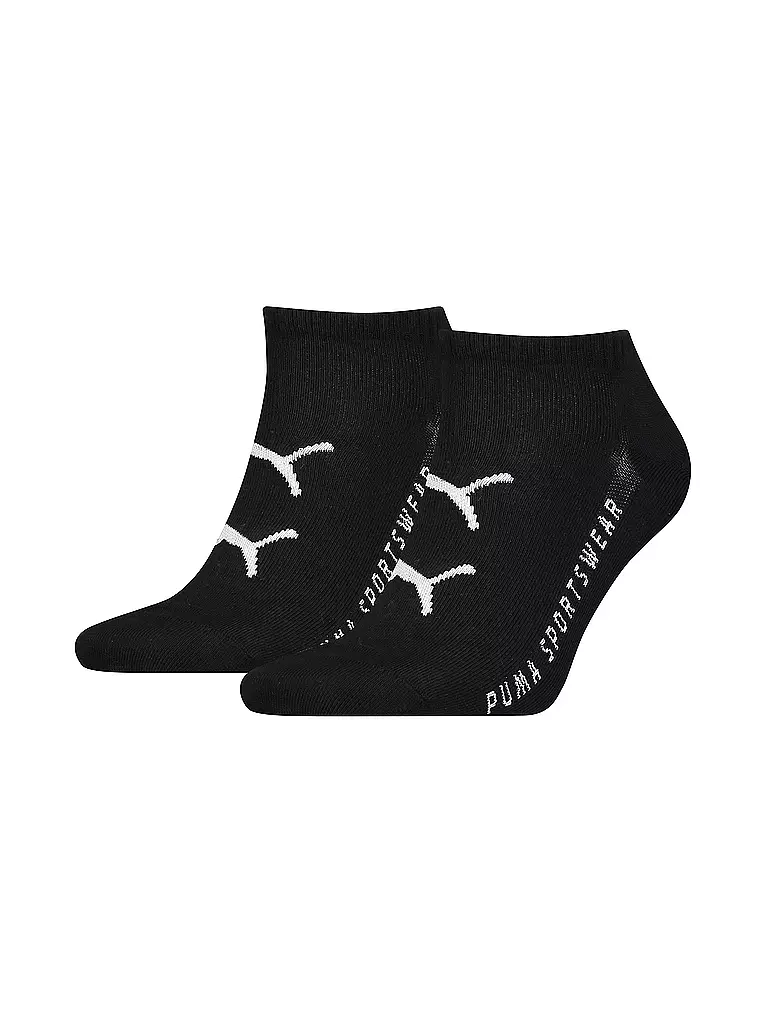 PUMA | Herren Sneakersockern Katzen Logo 2er Pack | schwarz