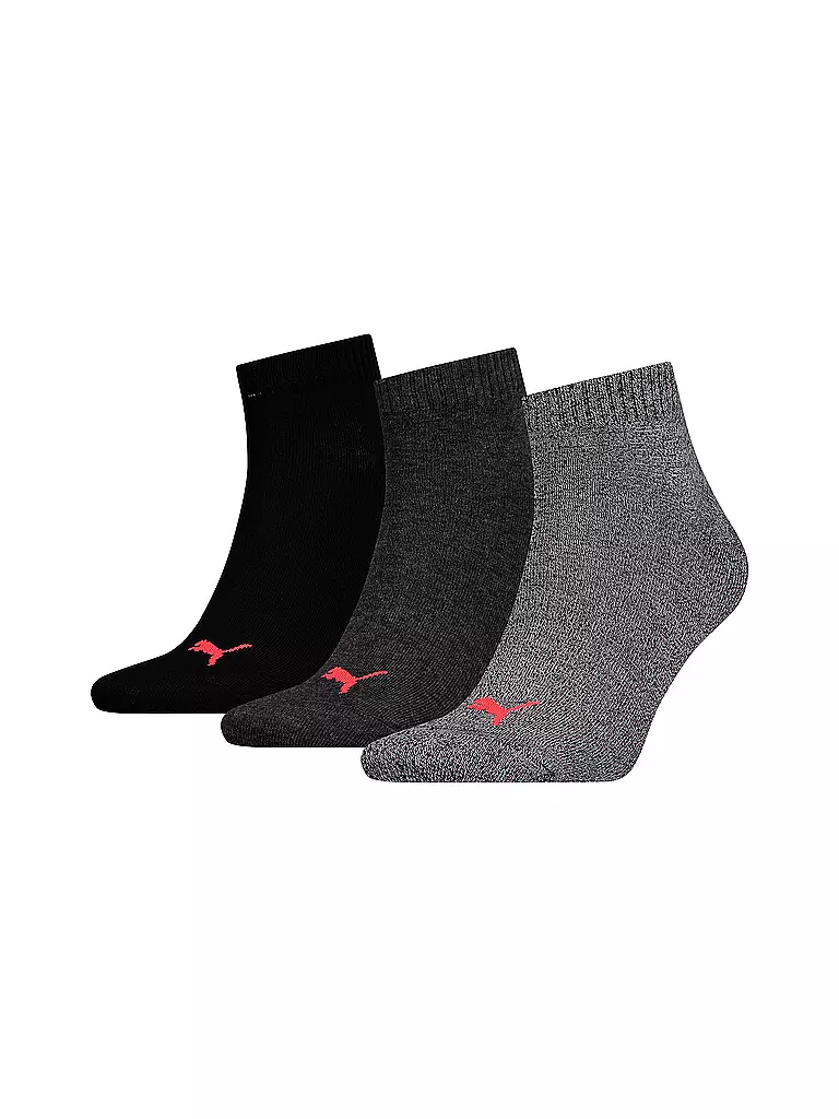 PUMA | Herren Socken 3er Pkg. Quarter | grau