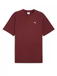 PUMA | Herren T-Shirt ESS ELEVATED Relaxed Wash | dunkelrot
