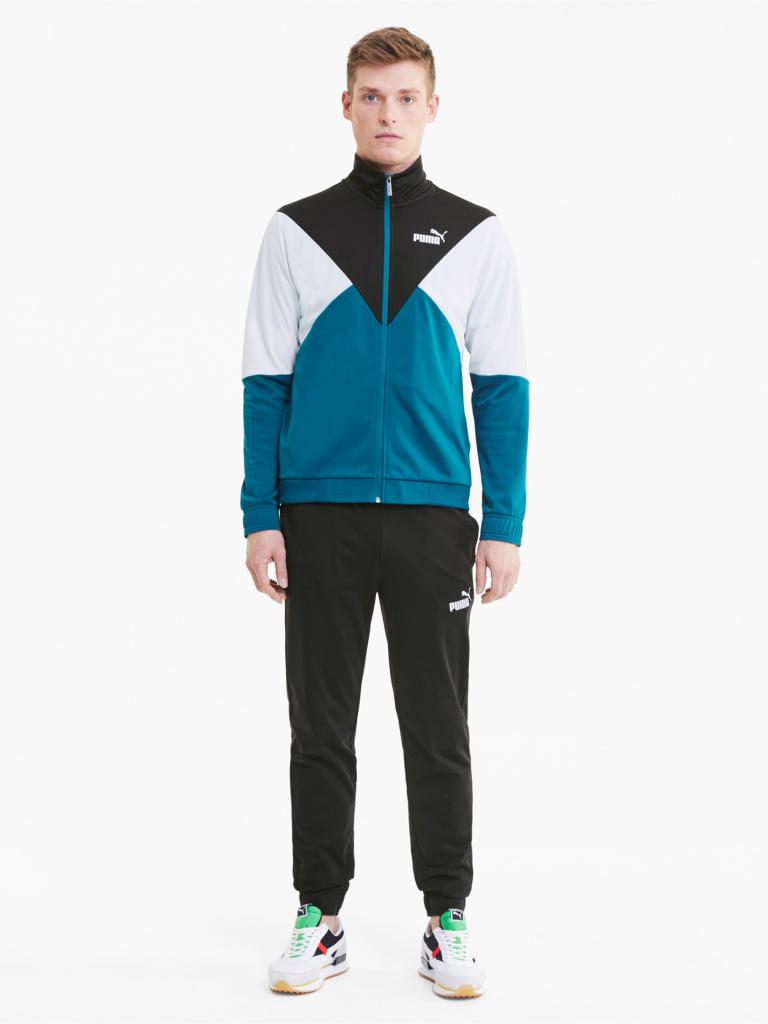 PUMA Herren Trainingsanzug Retro blau | S