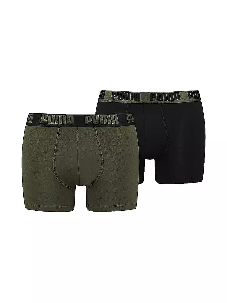 PUMA | Herren Unterhosen Boxer 2er Pkg. | olive