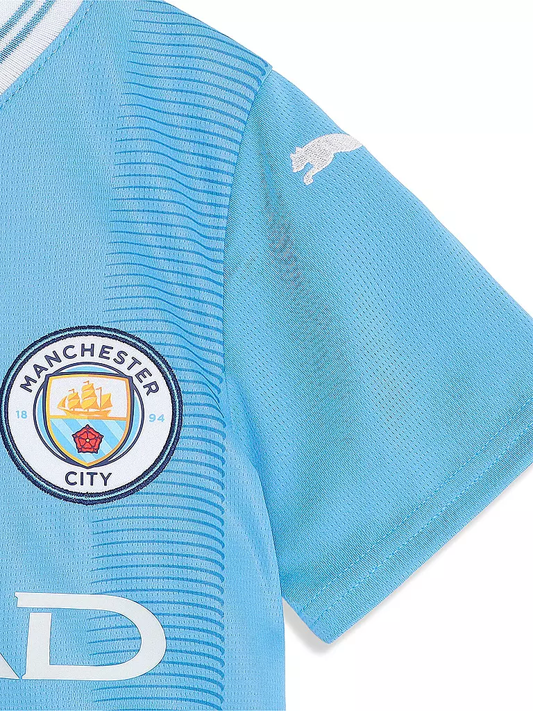 PUMA | Kinder  Heimtrikot Manchester City F.C. Replica 23/24 | blau