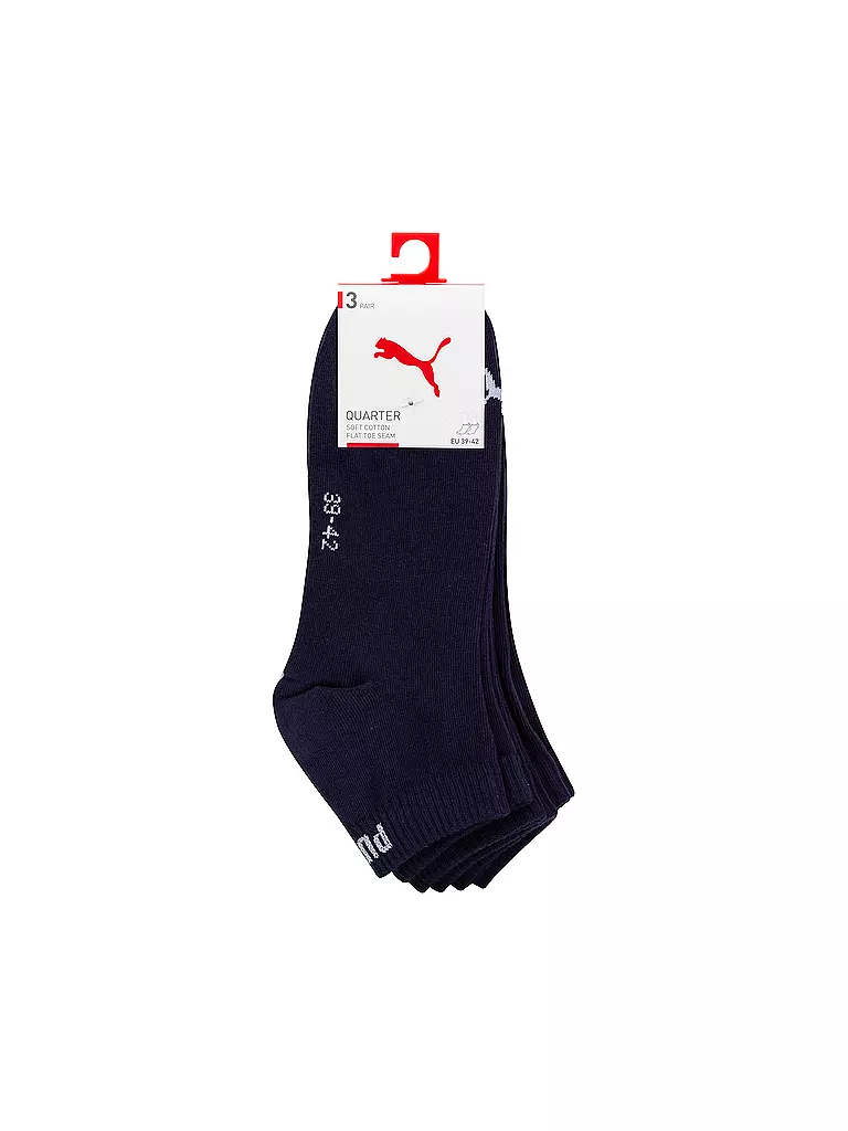 PUMA | Socken Quarter 3er Pkg.  | dunkelblau