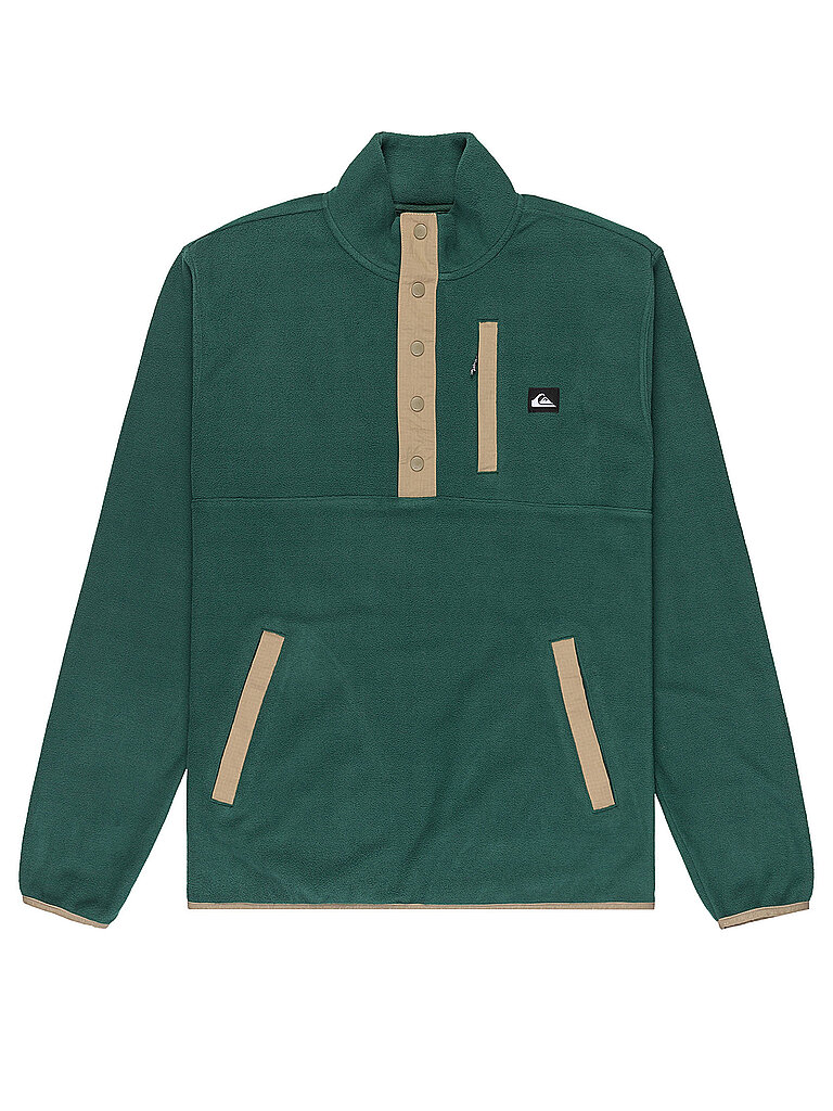 Quiksilver QUIKSILVER Herren Unterzieh Zipshirt No Destination Hs dunkelgrün | S, dunkelgrün