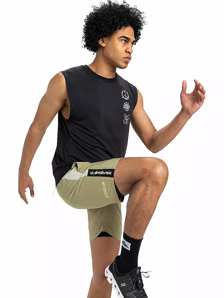 QUIKSILVER | Herren Beachshirt Lap Time | schwarz