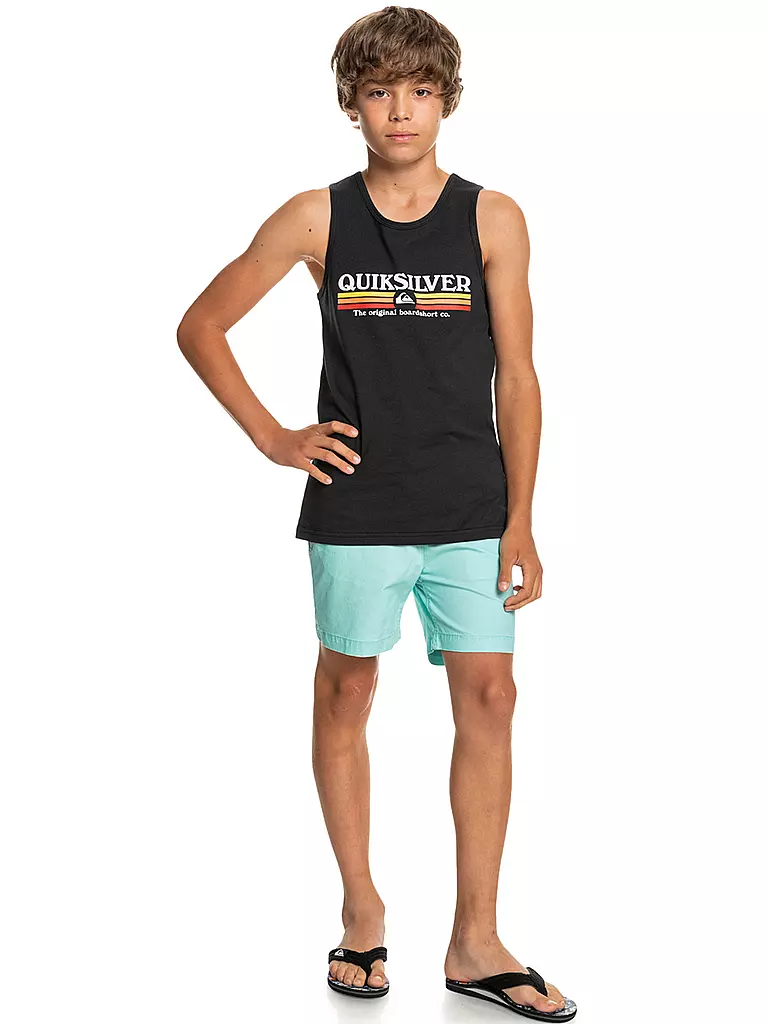 QUIKSILVER | Jungen Beachtank Lined Up | schwarz