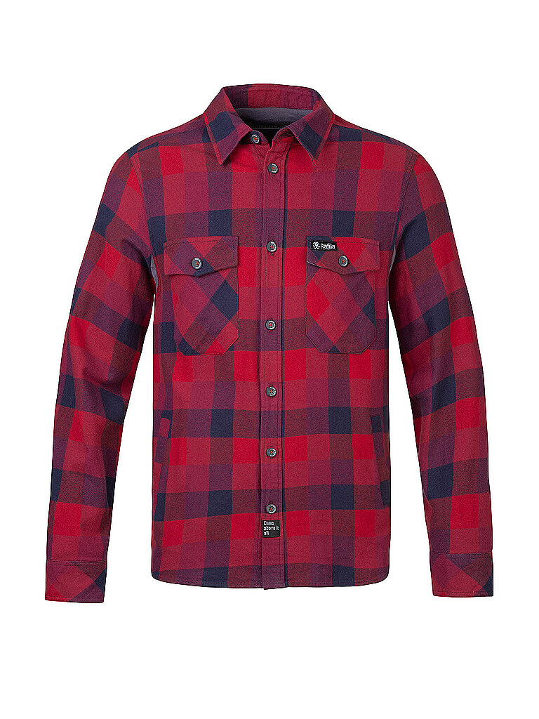 Rafiki RAFIKI Herren Kletterhemd Virage Flannel dunkelrot | XL, dunkelrot