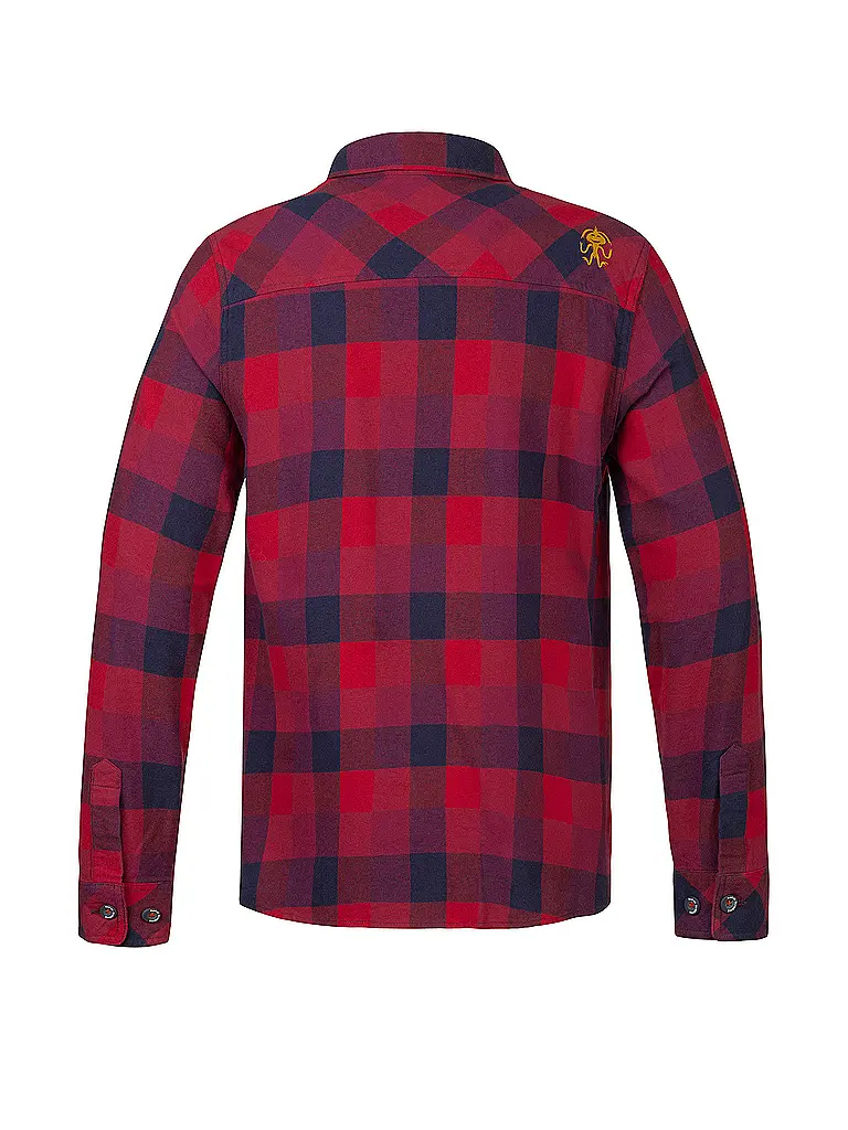 RAFIKI | Herren Kletterhemd Virage Flannel | Dunkelrot