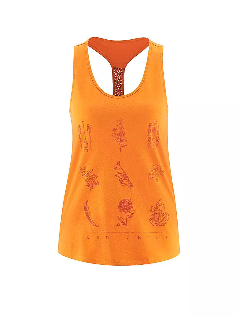 RED CHILI | Damen Klettertank Wo Gamba | orange
