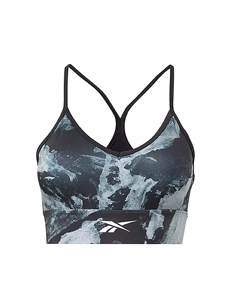 REEBOK | Damen Sport-BH MYT Printed | schwarz