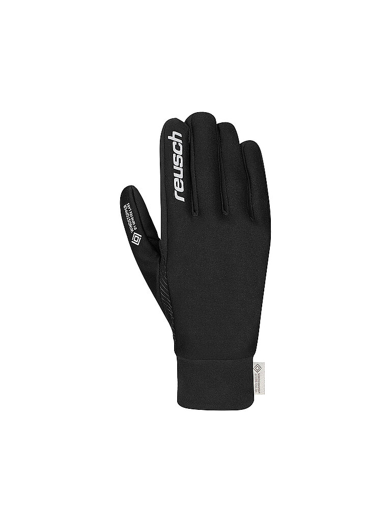 Reusch REUSCH Herren Fleece Handschuhe Karayel Windstopper schwarz | 8,5, schwarz