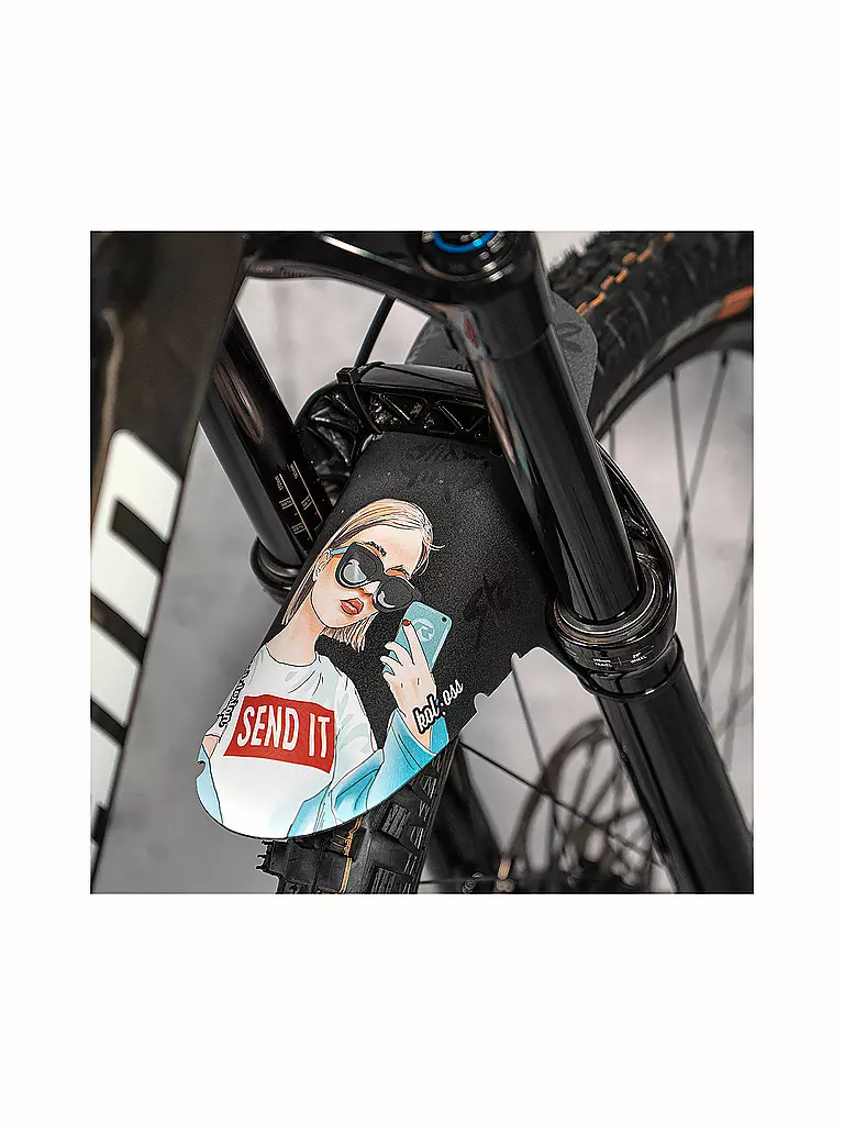 RIESEL DESIGN | Mudguard kol:oss Girl Send It | schwarz