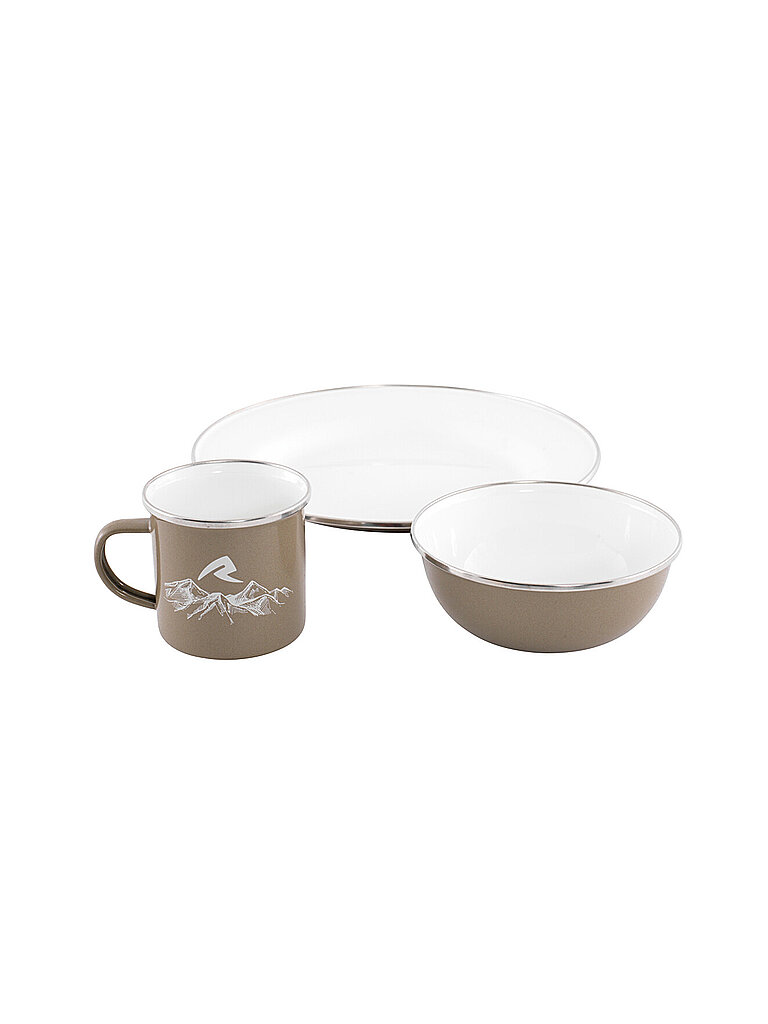 Robens ROBENS Tongass Single Emaille-Set braun, braun