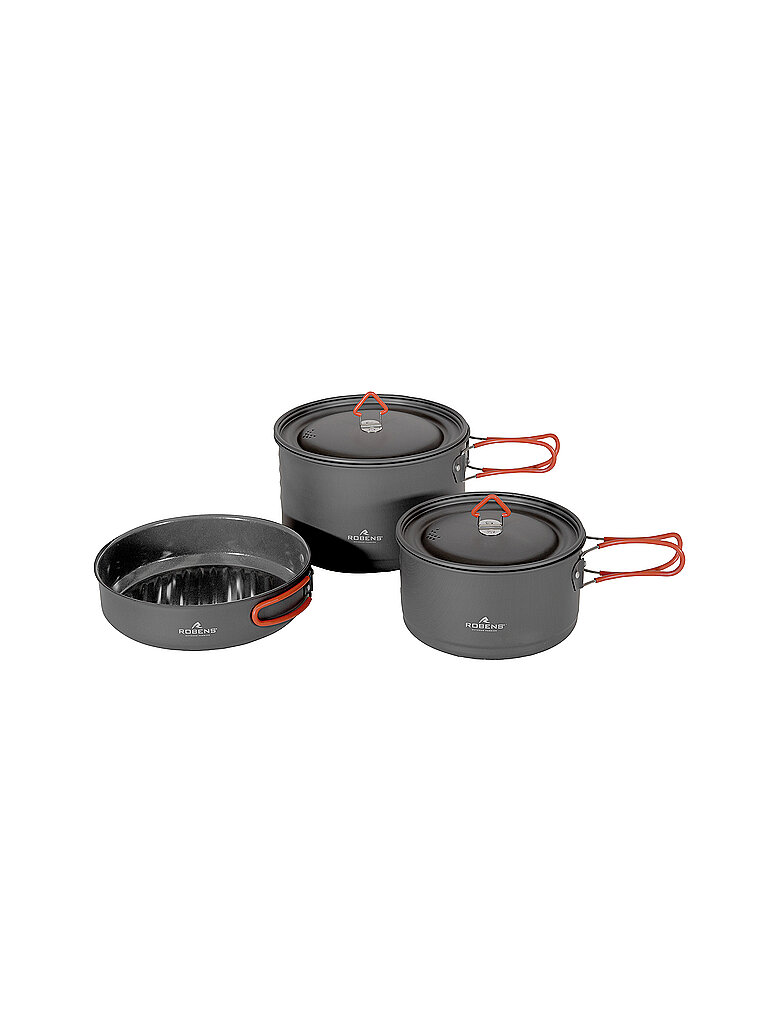 Robens ROBENS Campinggeschirr Basecamp Pro Ceramic Cook Set XL grau, grau