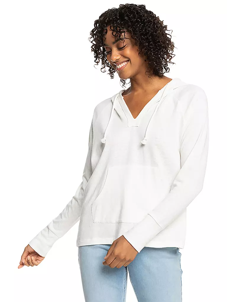 ROXY | Damen Beachhoodie Destination Surf | weiss