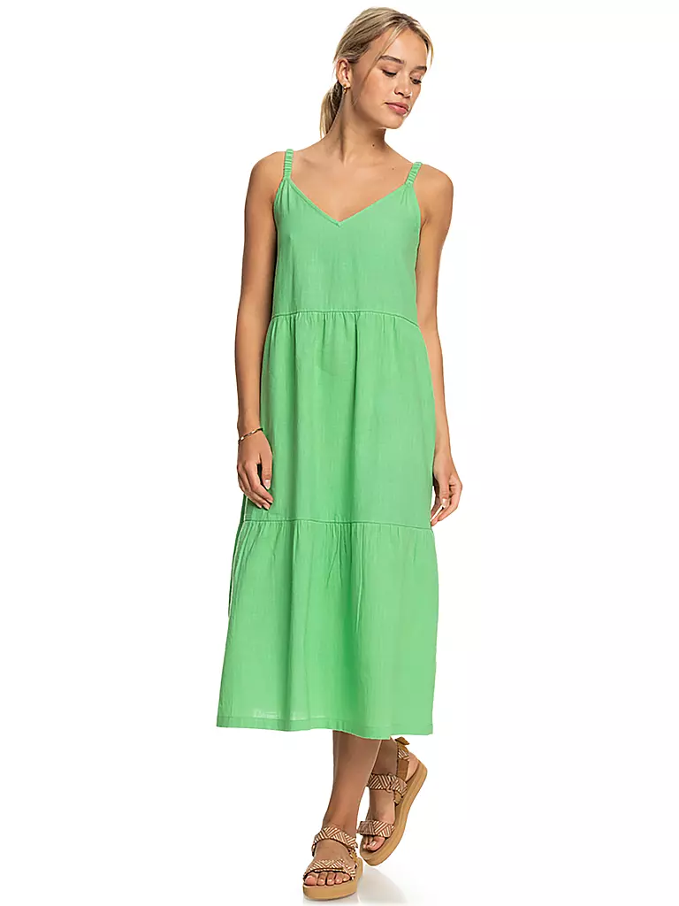 ROXY | Damen Beachkleid Waiting Line Midi | hellgrün