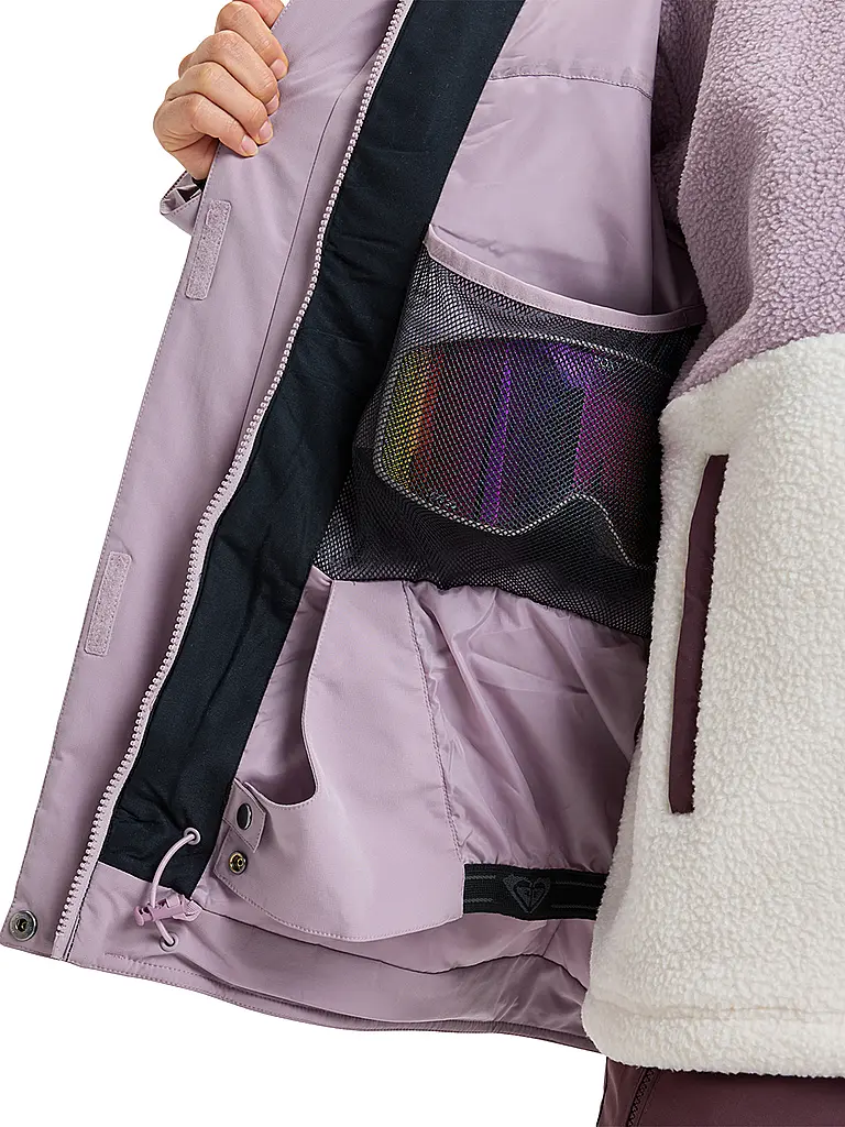 ROXY | Damen Snowboardjacke Brylee Hoodie | Rosa
