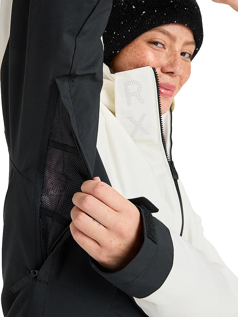 ROXY | Damen Snowboardjacke Free Jet Block Hoodie | schwarz