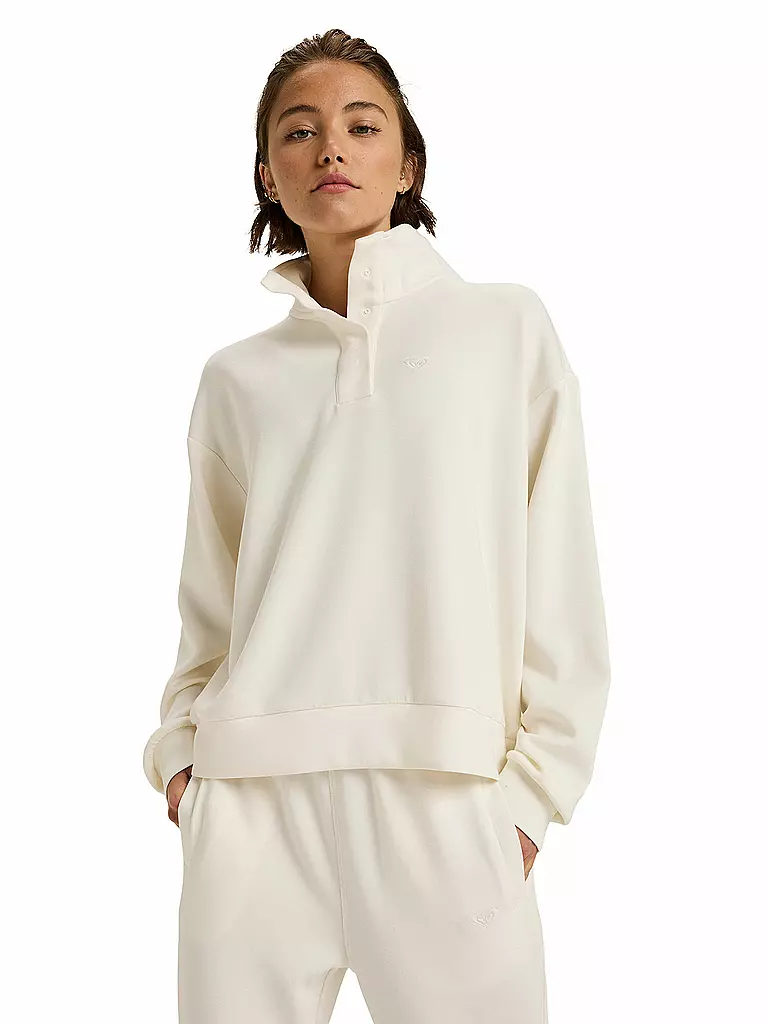 ROXY | Damen Sweater Rise & Vibe Fleece | weiss